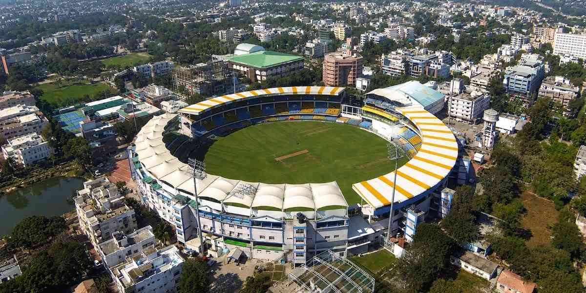 Wankhede Stadium aerial view in Mumbai